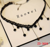 Fashion European and American Retro Lace Clavicle Short Necklace Accessories (ZD-3604)