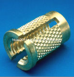 CNC Customized Slotted Head Brass Knurled Insert Lock Nut