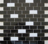 Black Tiffany Glass Mosaic Brick Tile