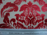 Plain Cut-Velvet Burnout Sofa Fabric (F76A)