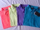 Pique Mercerized Fine Cotton Golf T-Shirts, High Quality Polo Shirs