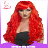 BSCI Long Synthetic Red Color Carnival Party Wigs (SN0015)