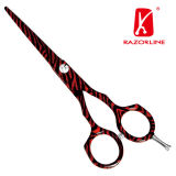 Red and black zebra colorful Hairdressing Scissors shears for hair cutting