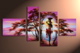 Hand Painted African Women Paintings Painting on Canvas for Home Decoration (AR-019)