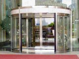 Automatic Revolving Door, Two-Wing, 2PCS Lenze Motors, Sliding Automatic Door by Dunker Motors, Aluminum Frame Stainless Steel Cladding