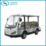 CE Electric Shuttle Bus Sightseeing Car Power-Assisted Steering with Gearbox 8 Seats