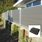 Durable WPC Aluminium Wood Fence: 90*25mm