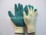 Green Latex Coating Work Glove (DKL324)