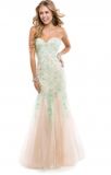 Green Mermaid Lace Wedding Cocktail Party Prom Evening Dresses