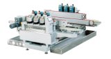 Glass Straight Line Double Pencil Edging Machine with 6motors