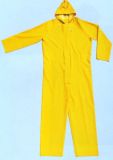 0.32mm PVC/Polyester One Piece Raincoat
