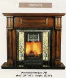 Solid Oak Fireplace Mantel (ST-11)