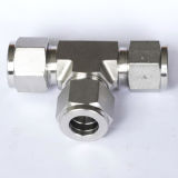 High Pressure Double Ferrule Union Tee Comprssion Tube Fitting