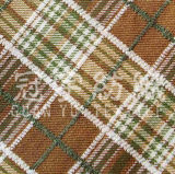 Synthetic Linen Polyester Fabric with Check Pattern