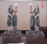 Lamp Stone Sculpures, Lamp Marble Statues, Lamp Garden Sculptures
