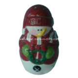Ceramic Santa Claus Kitchenware with Pepper Bottle, Sauce Bottle Christmas Gift Decoration