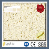 Big Grain Yellow Color Quartz Stone for Kitchentop