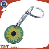 Promotional Custom Flower Shopping Metal Enamel Trolley Coins (FTTR0120A)
