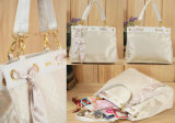 Fashion Jacquard White Handbag (H0538)