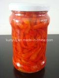 Glass Jar Sweet Red Pepper Slices