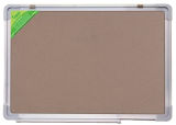 Double Side Cork Board with Aluminum Frame/ Notice Board/ Pin Board