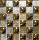 Glass Mosaic Wall Tile, Stainless Steel Metal Mosaic (SM242)