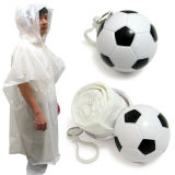 Plastic Disposable Football Raincoat for Promotion Gifts