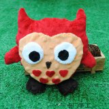 Owl Stuffed Minky Toy DIY Material Kit or Finish Goods