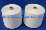 100% Polyester Yarn for Weaving and Knitting Raw White