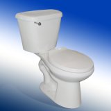 Round Front Two Piece Toilet with Glazed Trapway