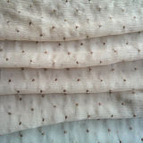 Silk Crinkle Ggt Plain Dye with Dots Embroidery