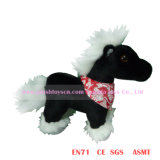 16cm Black Simulation Plush Horse Toys