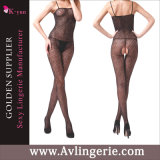 Hot Style Women's Bodystocking with Open Crotch (KS14-127)