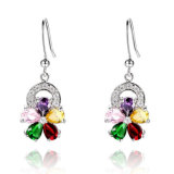 Fashion Jewelry Accessories Colorful CZ Hook Earring