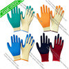 10gauge Safety Work Cotton Lined Palm Crinkle Latex Coated Glove, Construction Gloves