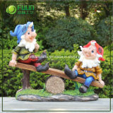 Seesaw Resin Crafts with Gnome Resin Figurine (NF360031)