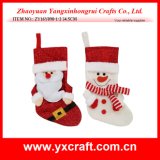 Christmas Decoration (ZY16Y090-1-2 34.5CM) Christmas Hug Stocking