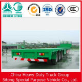 20FT 40FT Container Platform Flatbed Semi Trailer