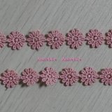 Pink Small Flower Design Chemiacl Lace for Dress