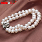 5-6mm Double Round White Fashion Cultured Pearl Bracelet Jewelry