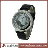Amazing Mop Dial Leather Strap Lady Watch