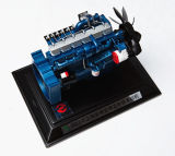 1/10 1: 10 Scale Diesel Natural Gas Engine Models Metal Motor Toy Models Die Cast Alloy Engine Models Mechanical Engines Souvenir Alloy Motor Gifts