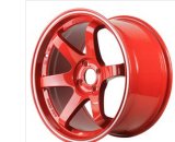 Red Volk Racing TE37 Replica Alloy Wheels Fit for BMW, Audi and High End Cars