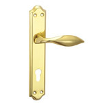 Zinc/Iron Plate Zinc/Alu Handle Mortise Plate Door Lock 9911-111 Gp
