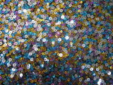 Multi Colour Sequin Fabric (byh4501)