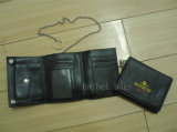 Men's Genuine Leather Wallet with Embossed Printed Logo (HBWA-2)