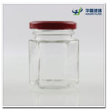 100ml Hexagon Candy Glass Mason Jar Hj489