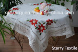 Christmas Table Cloth with Lace Fh109