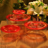 Wholesale Round Food Jar Set Glass Container Bowl Glassware