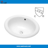 Oval High Quality Sanitary Ware Bathroom Sink (SN041)